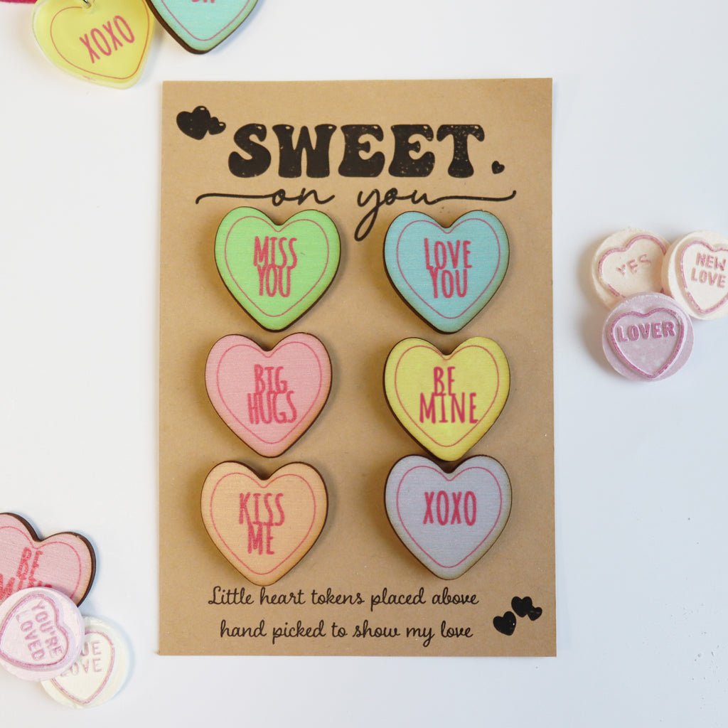 Sweet on You Pastel Heart Pocket Tokens – Valentine’s Love Gift Set