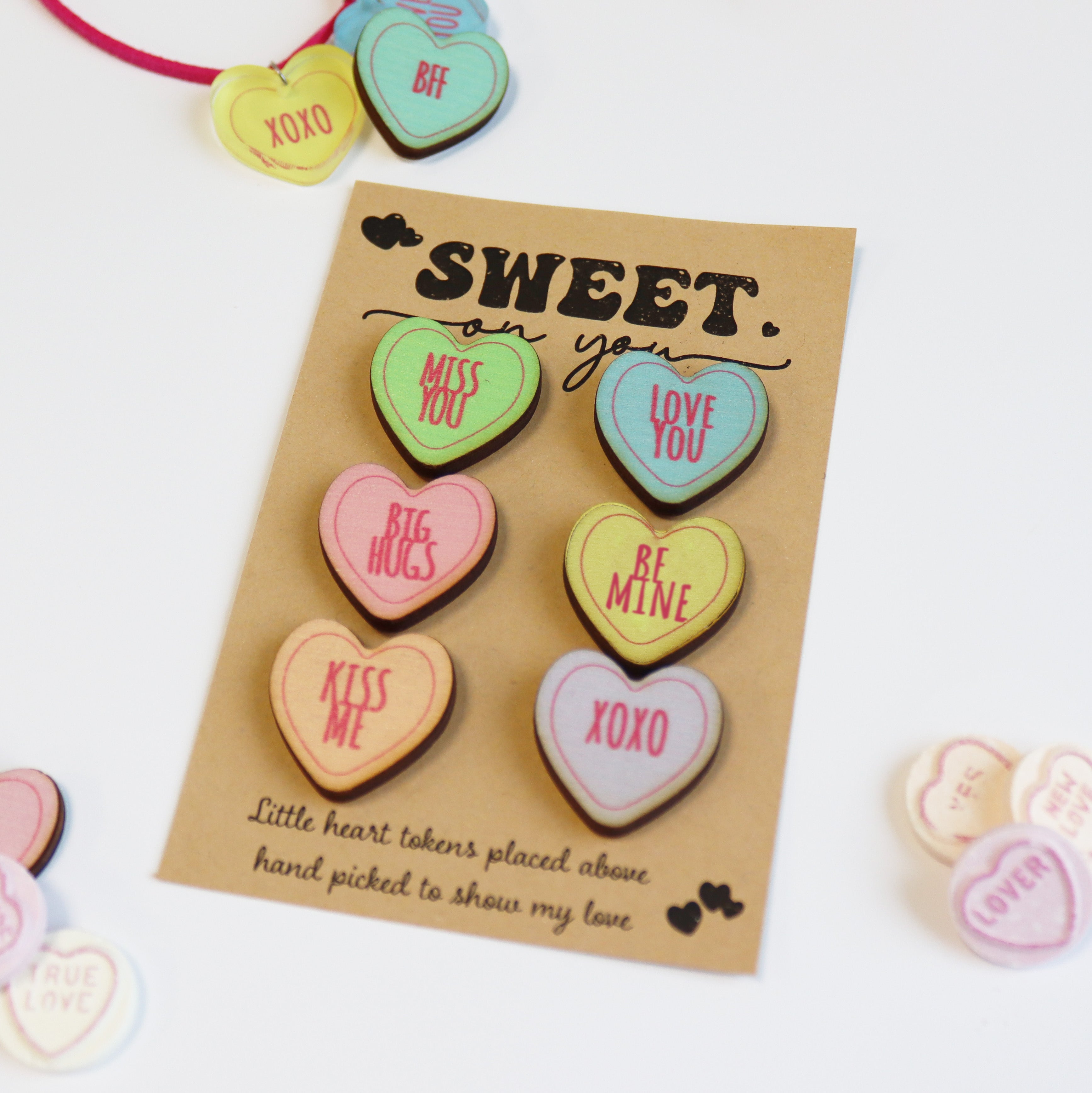 Sweet on You Pastel Heart Pocket Tokens – Valentine’s Love Gift Set