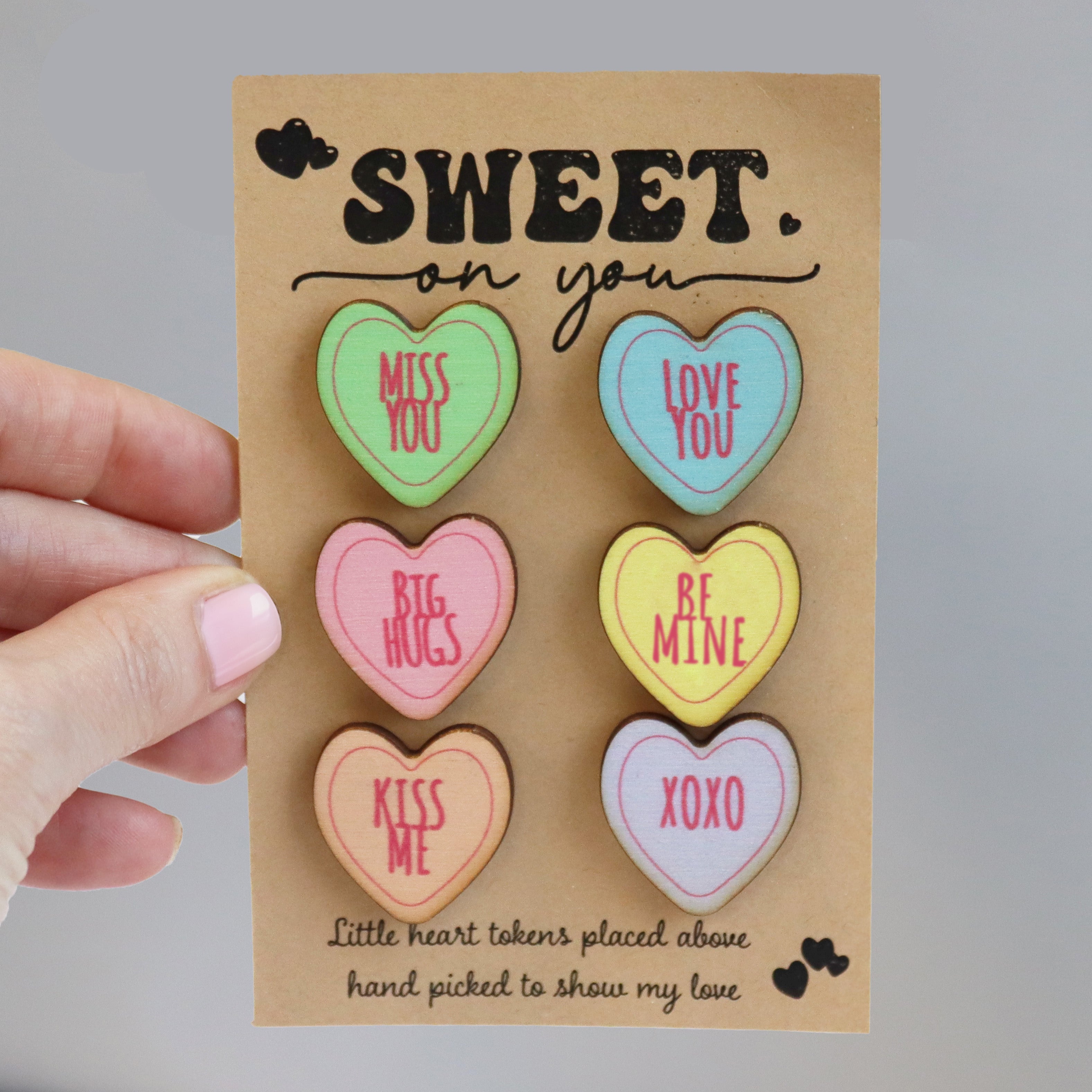 Sweet on You Pastel Heart Pocket Tokens – Valentine’s Love Gift Set