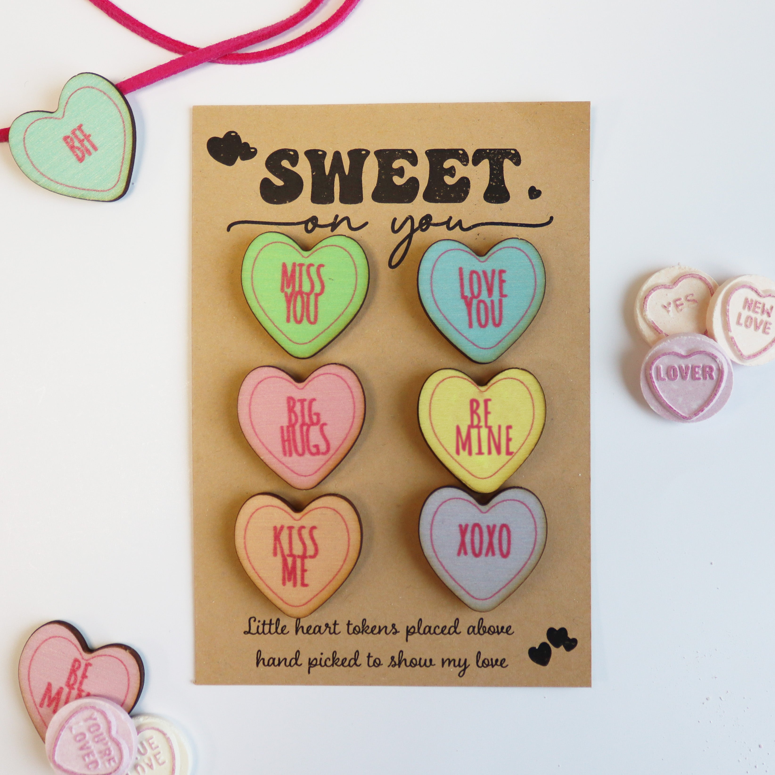 Sweet on You Pastel Heart Pocket Tokens – Valentine’s Love Gift Set