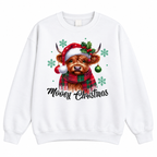 Mooey Christmas Highland Cow Jumper
