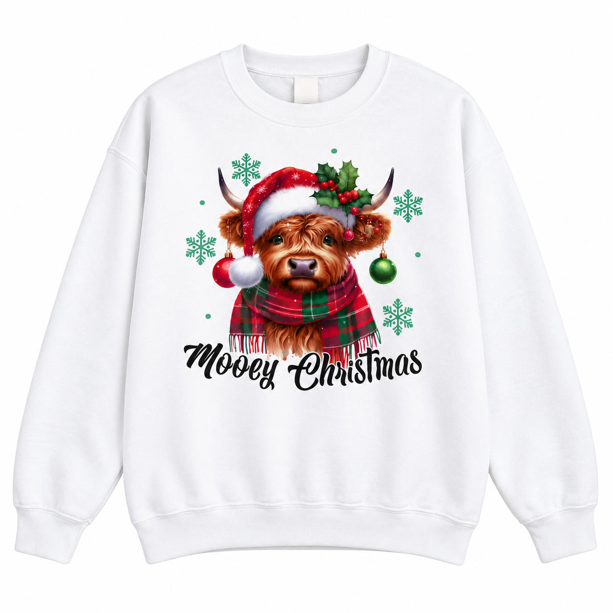 Mooey Christmas Highland Cow Jumper