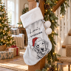 Personalised Dog Breed Christmas Stocking