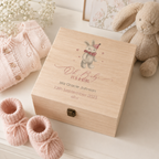 Personalised New Baby Girl Gift Box