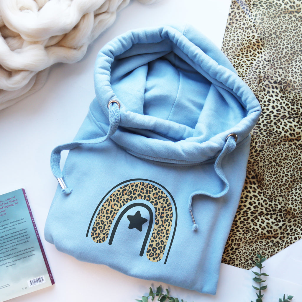Cowl Neck Luxe Baby Blue Hoodie
