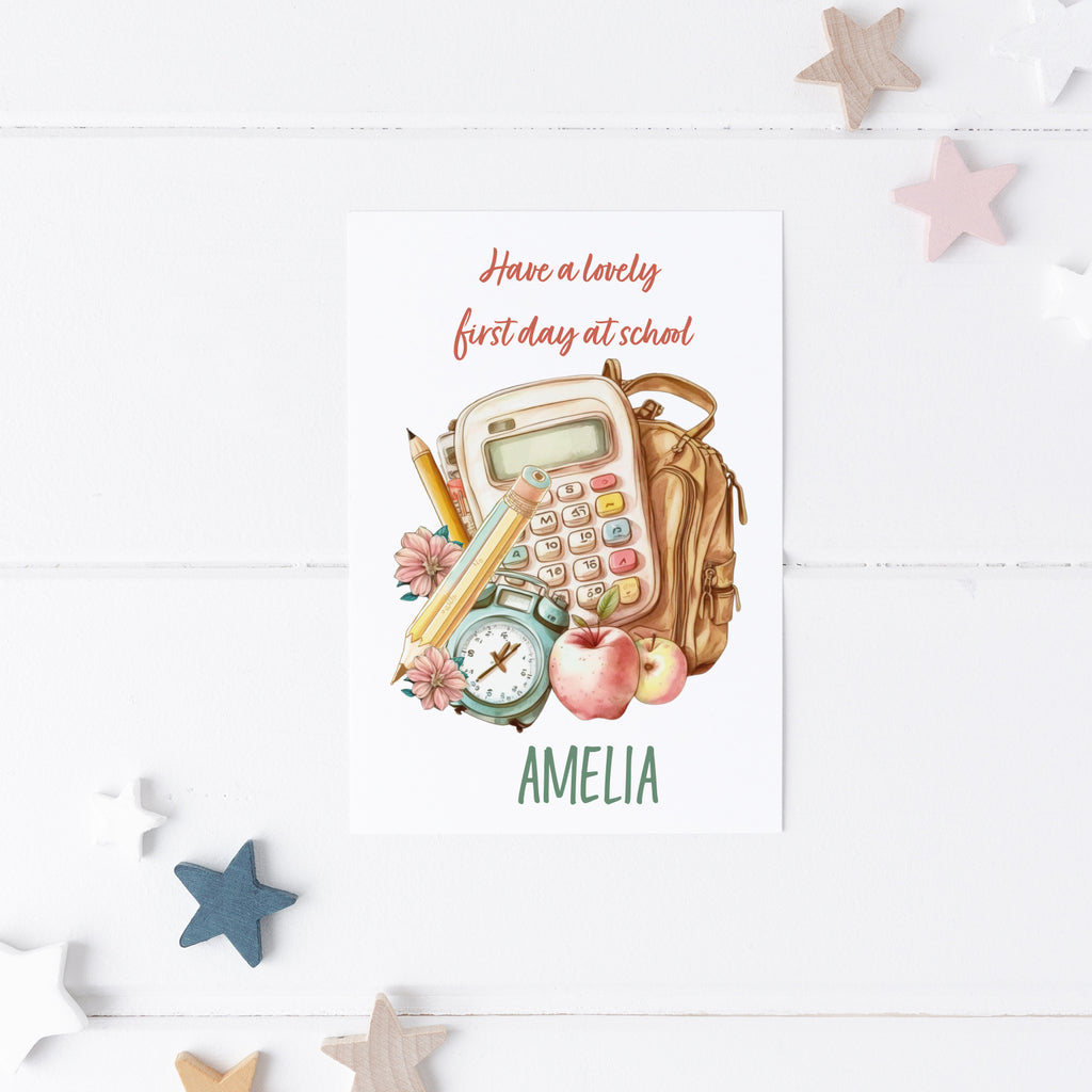 Custom Back To School Card