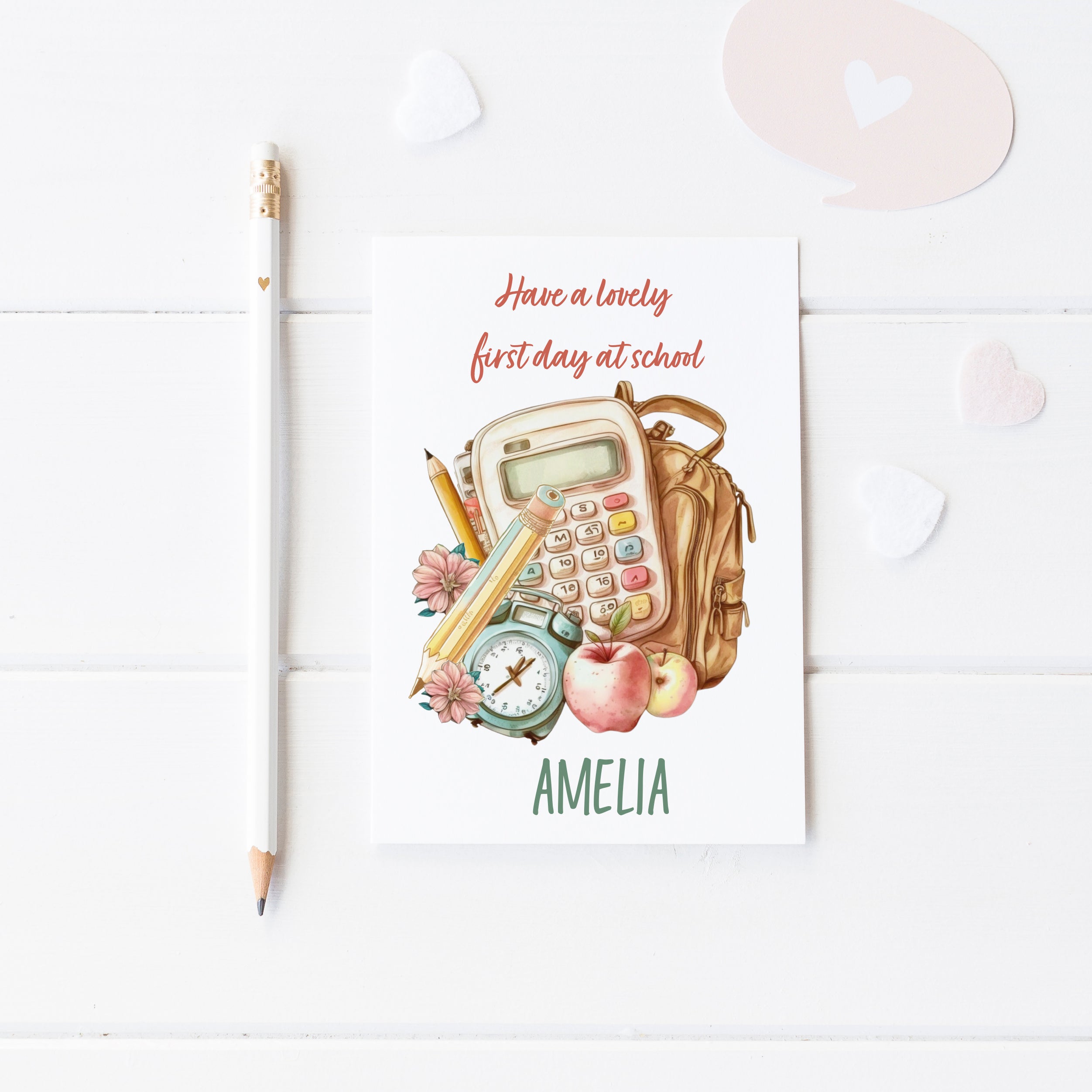 Custom Back To School Card