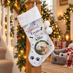 Personalised Dog Photo Christmas Stocking