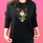 Making Spirits Bright Black Christmas Jumper