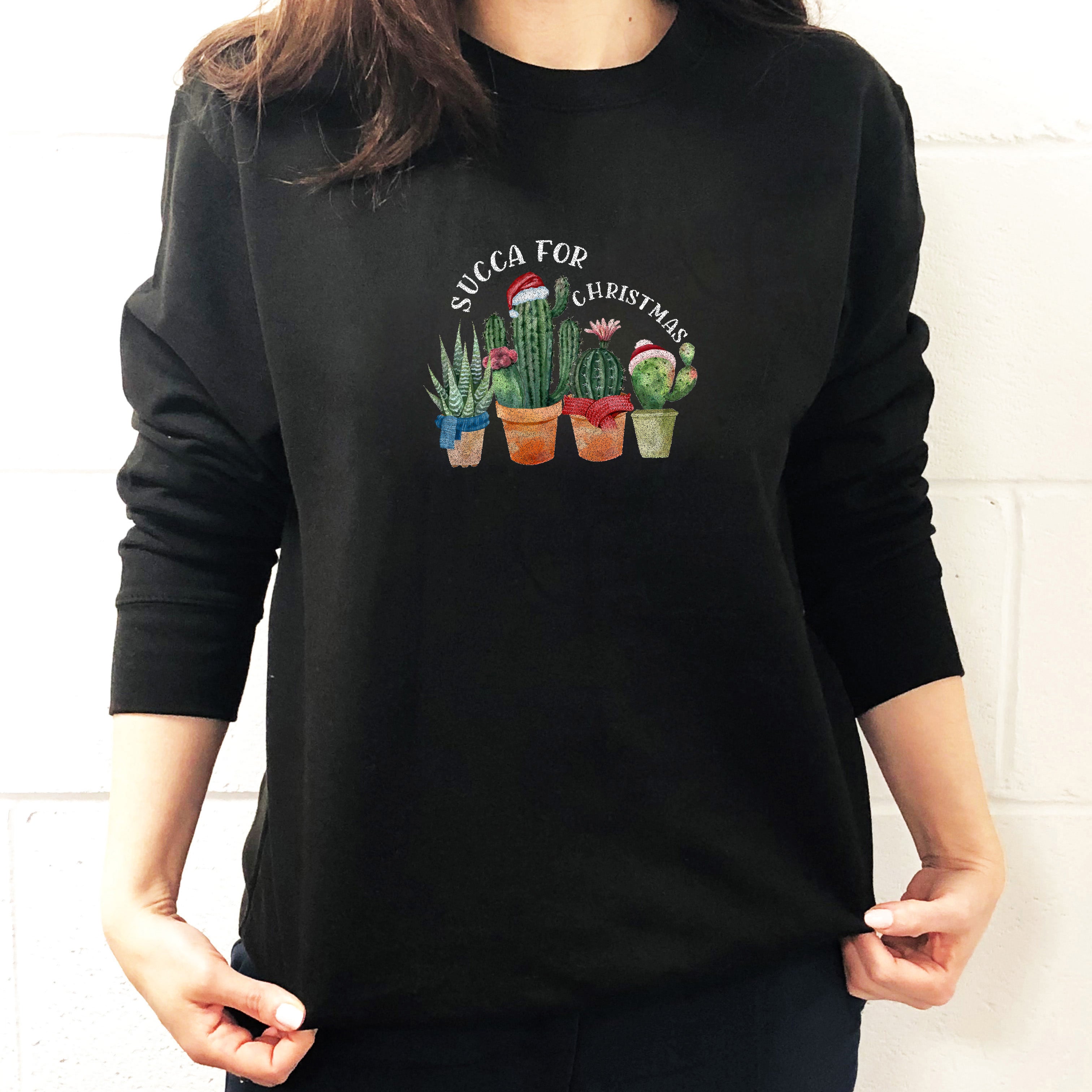 Succa For Christmas Black Sweatshirt