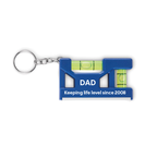 Personalised Magnetic Spirit Level Keyring