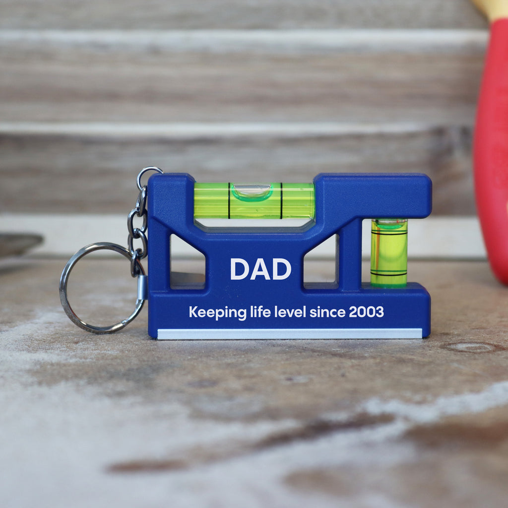 Personalised Magnetic Spirit Level Keyring