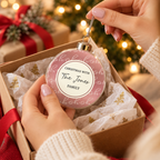 Personalised Ho Ho Ho Glass Bauble