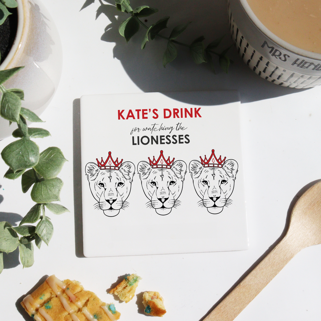 Women's Football 3 Lions Acrylic Coaster