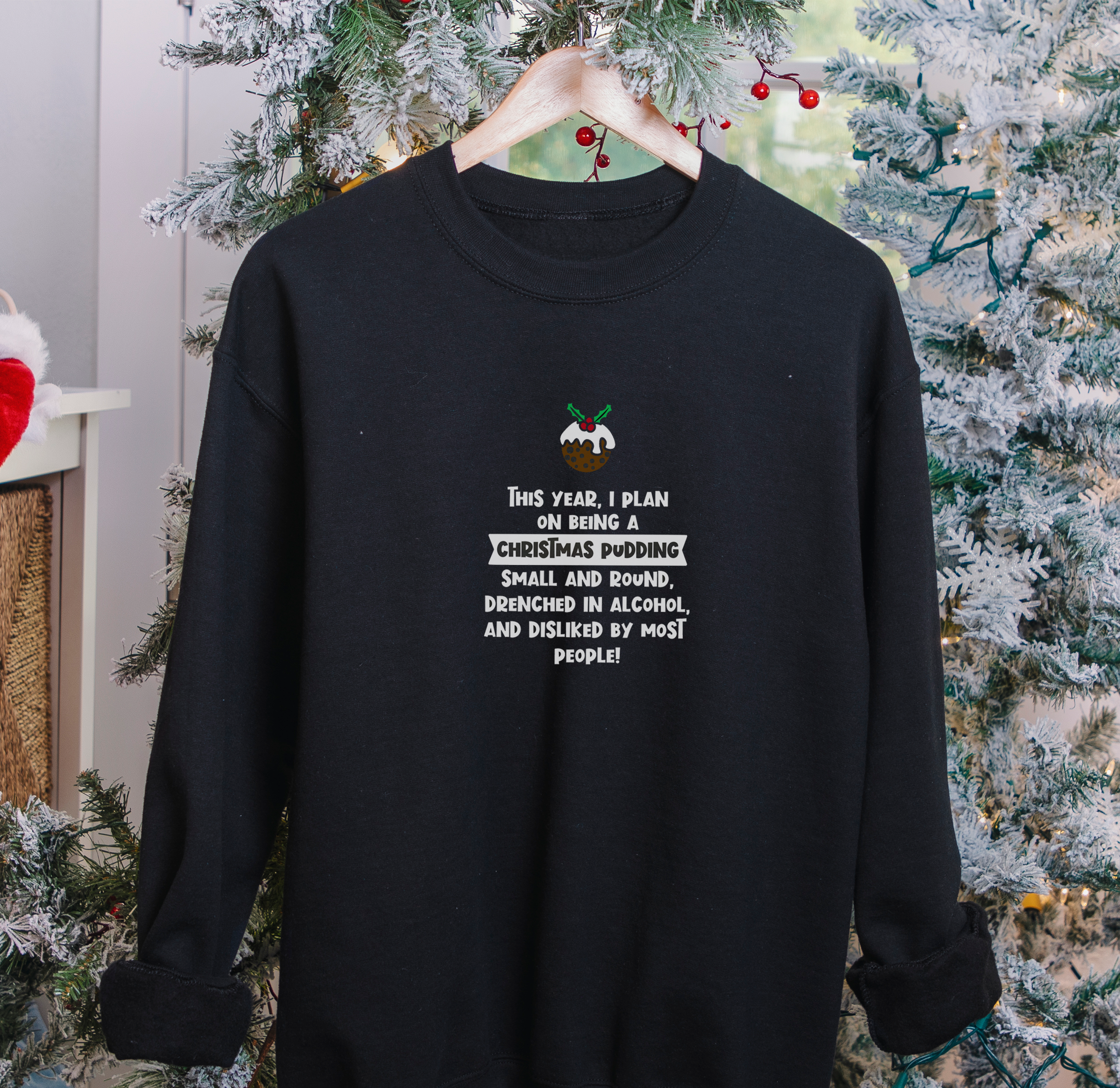 Funny Christmas Pudding Christmas Jumper