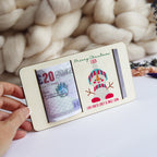 Personalised Snowman Christmas Money Holder