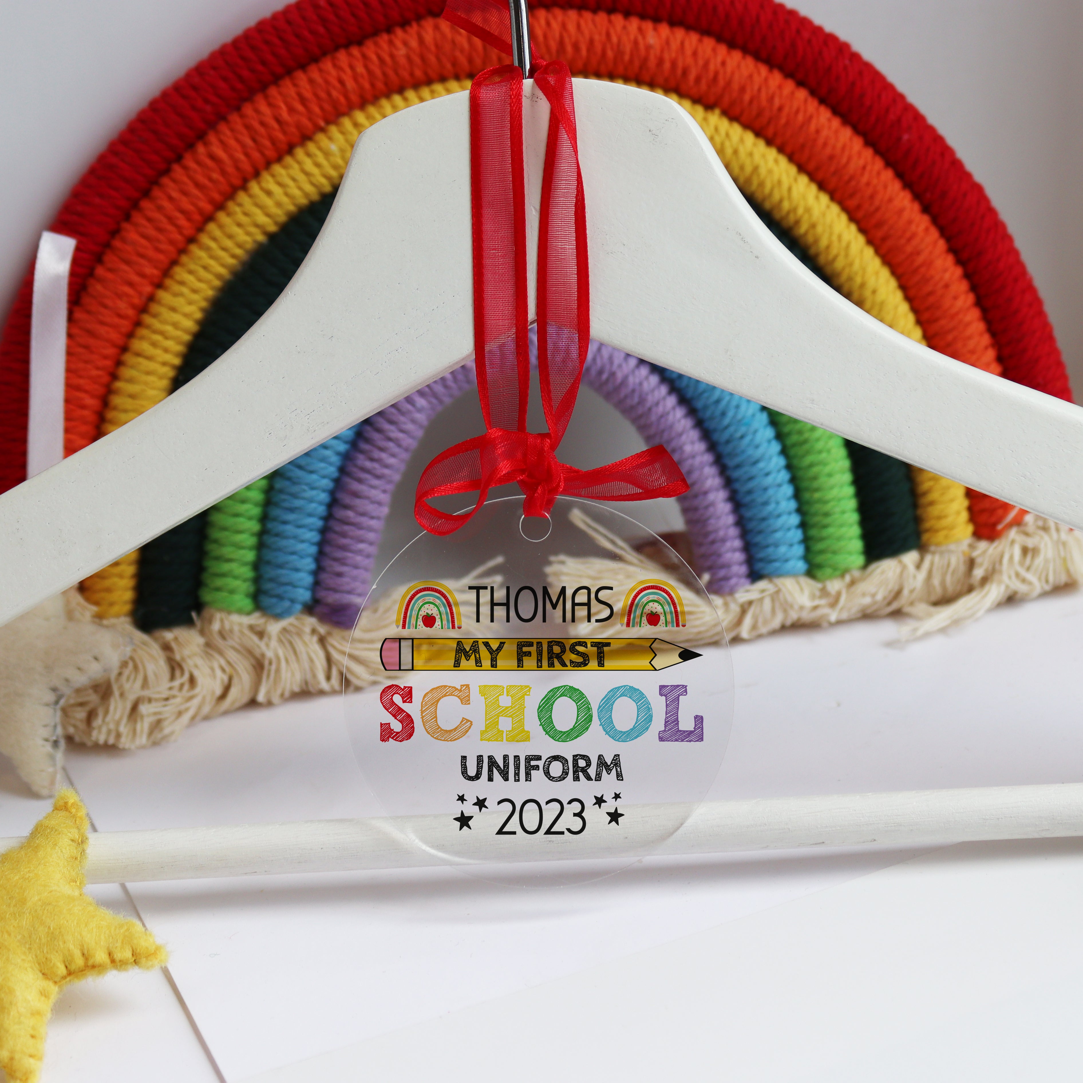 My First School Uniform Hanger Tag Personalised