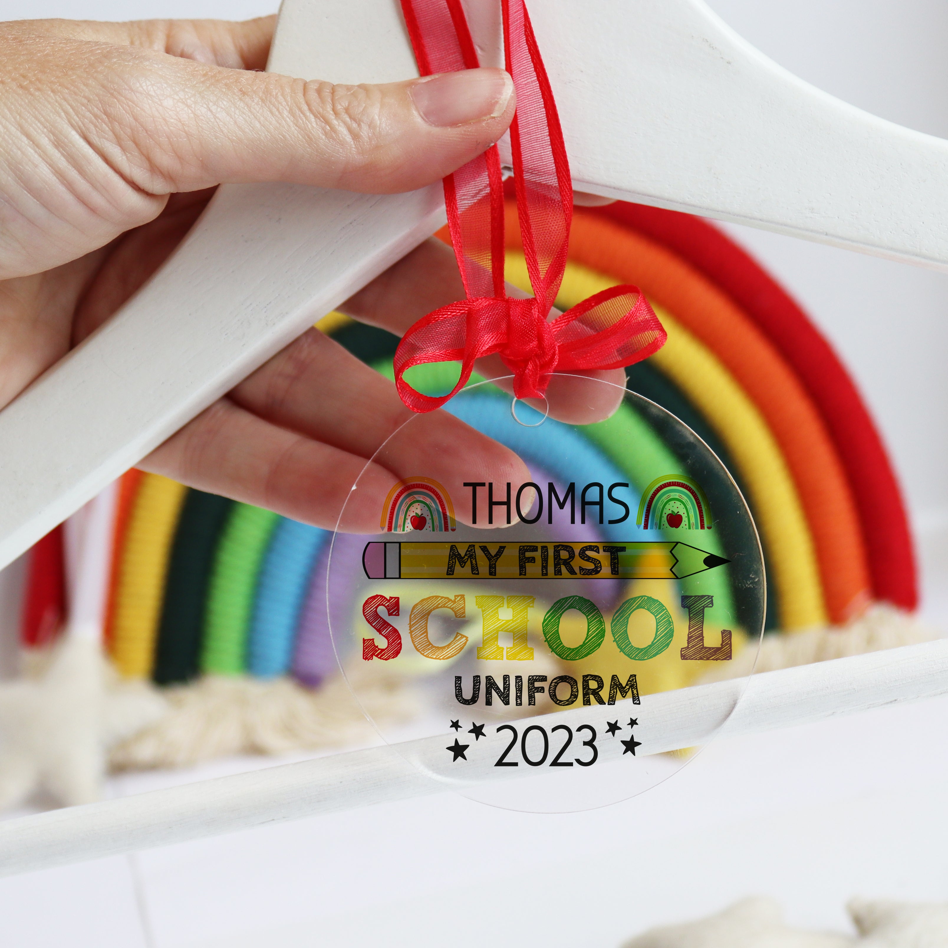 My First School Uniform Hanger Tag Personalised