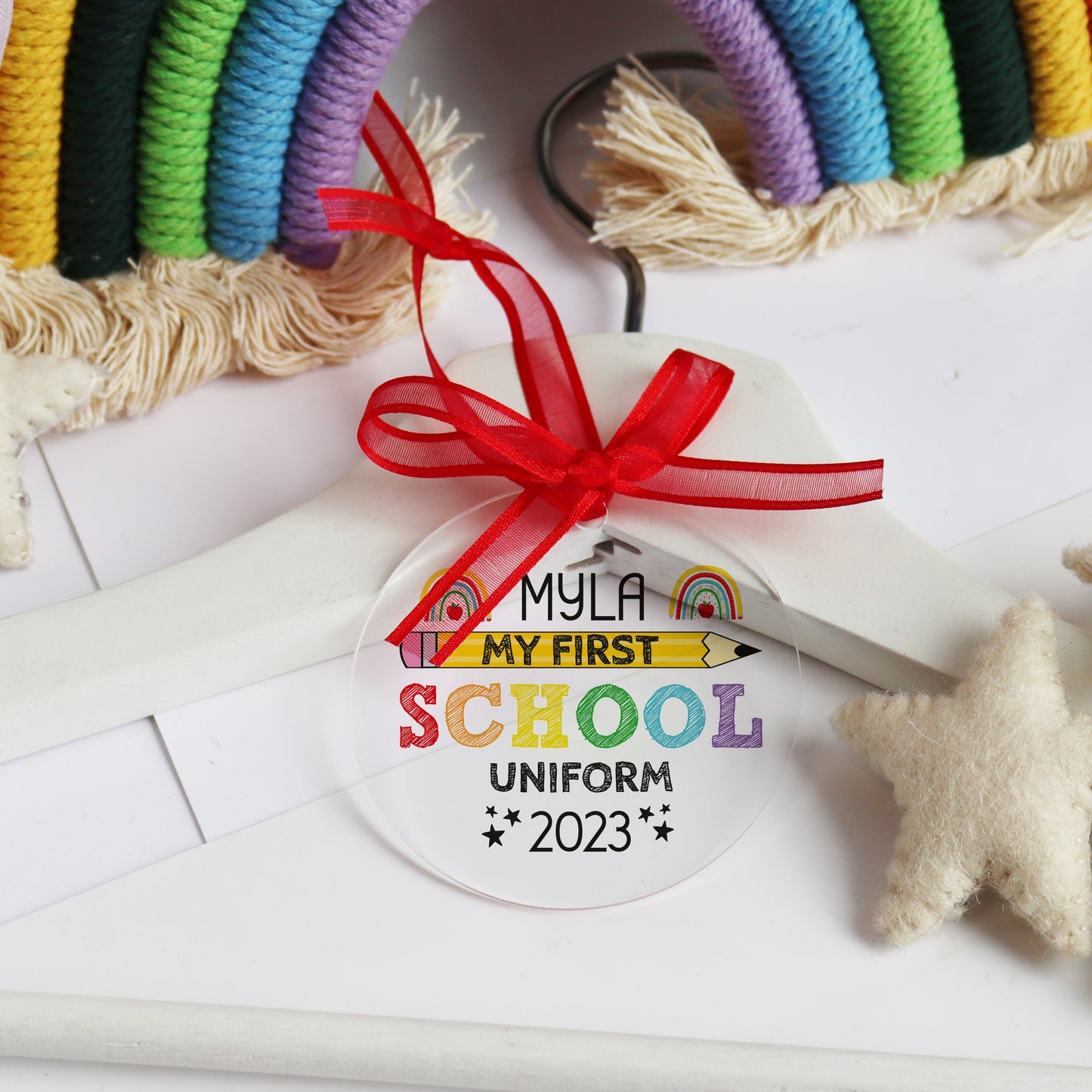 My First School Uniform Hanger Tag Personalised