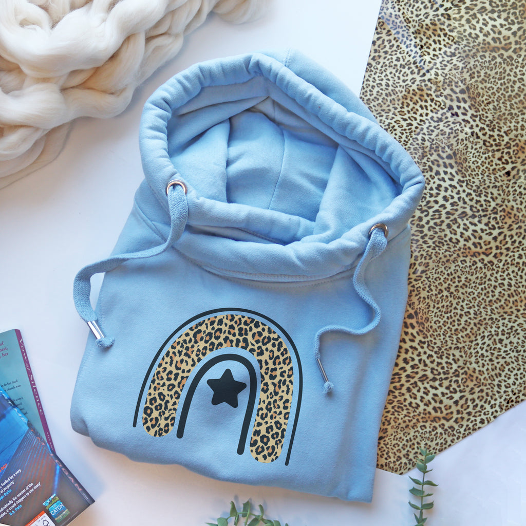Cowl Neck Luxe Baby Blue Hoodie