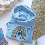 Cowl Neck Luxe Baby Blue Hoodie