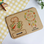 Pop Out Wooden Easter Bunny Card