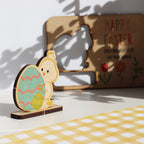 Pop Out Wooden Easter Chick Card