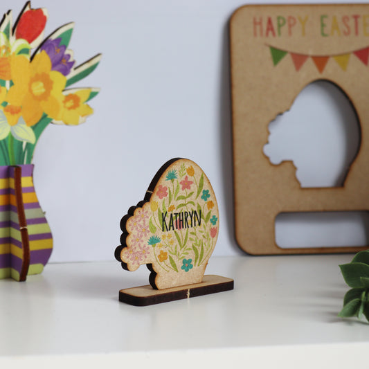 Pop Out Wooden Easter Egg Card