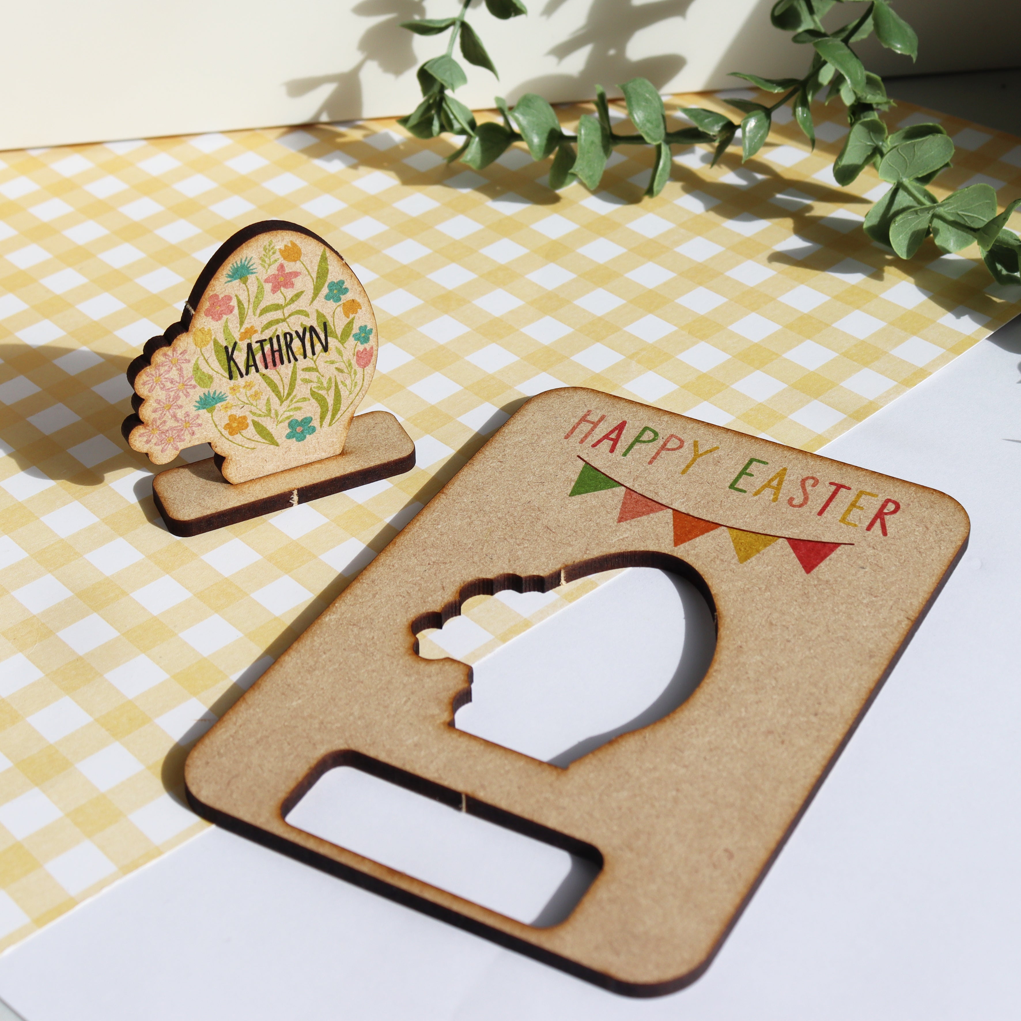 Pop Out Wooden Easter Egg Card