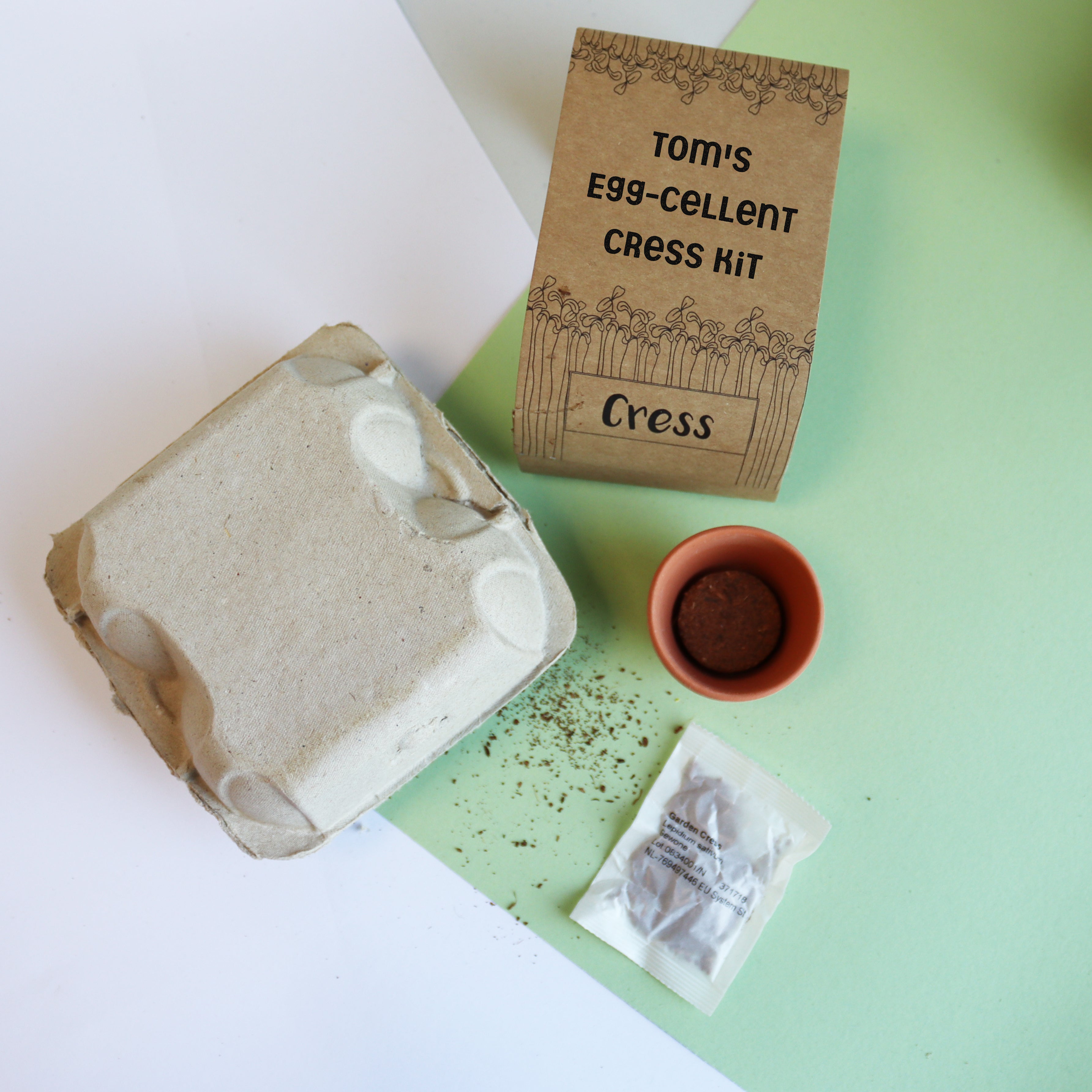 Personalised Grow Your Own Cress Easter Kit