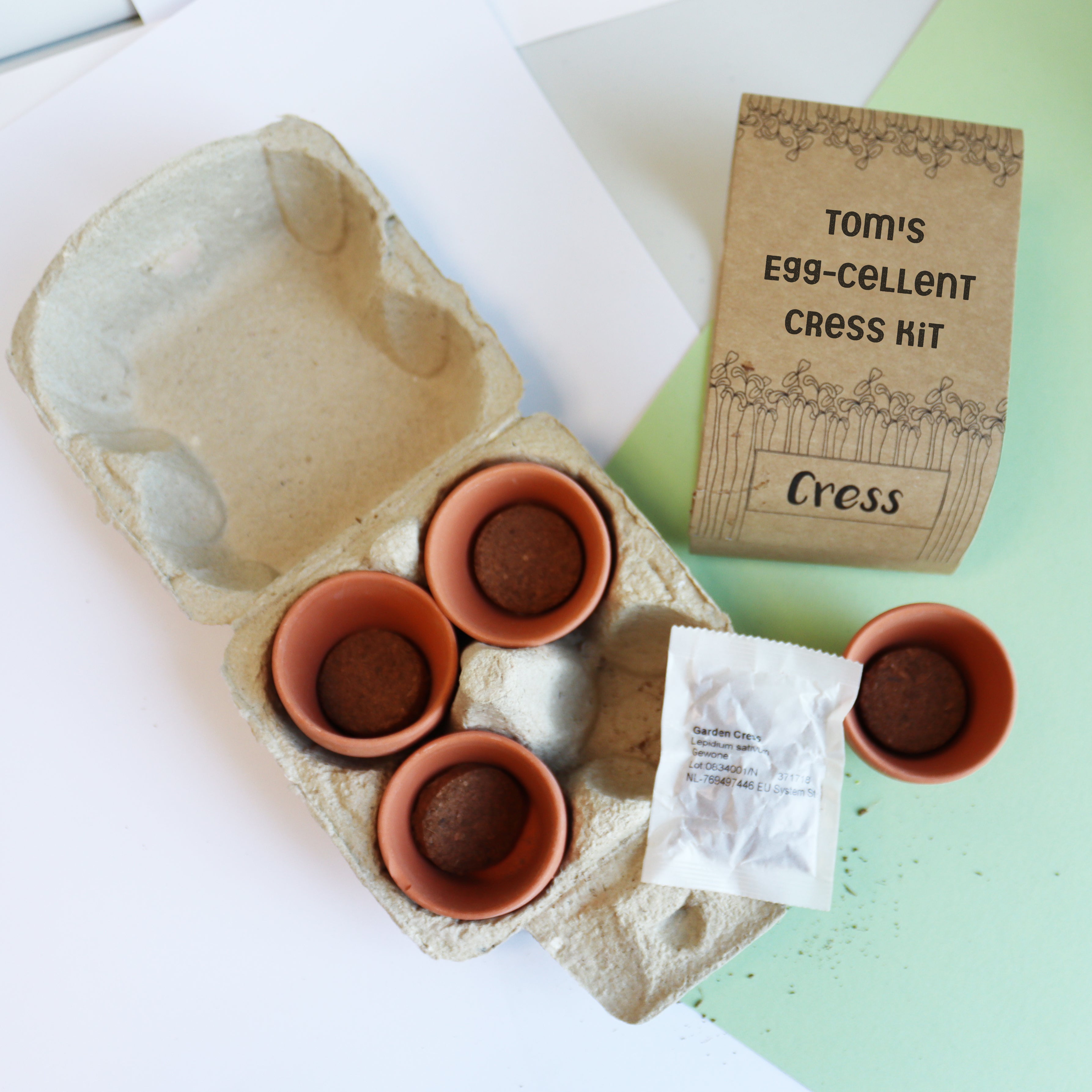 Personalised Grow Your Own Cress Easter Kit