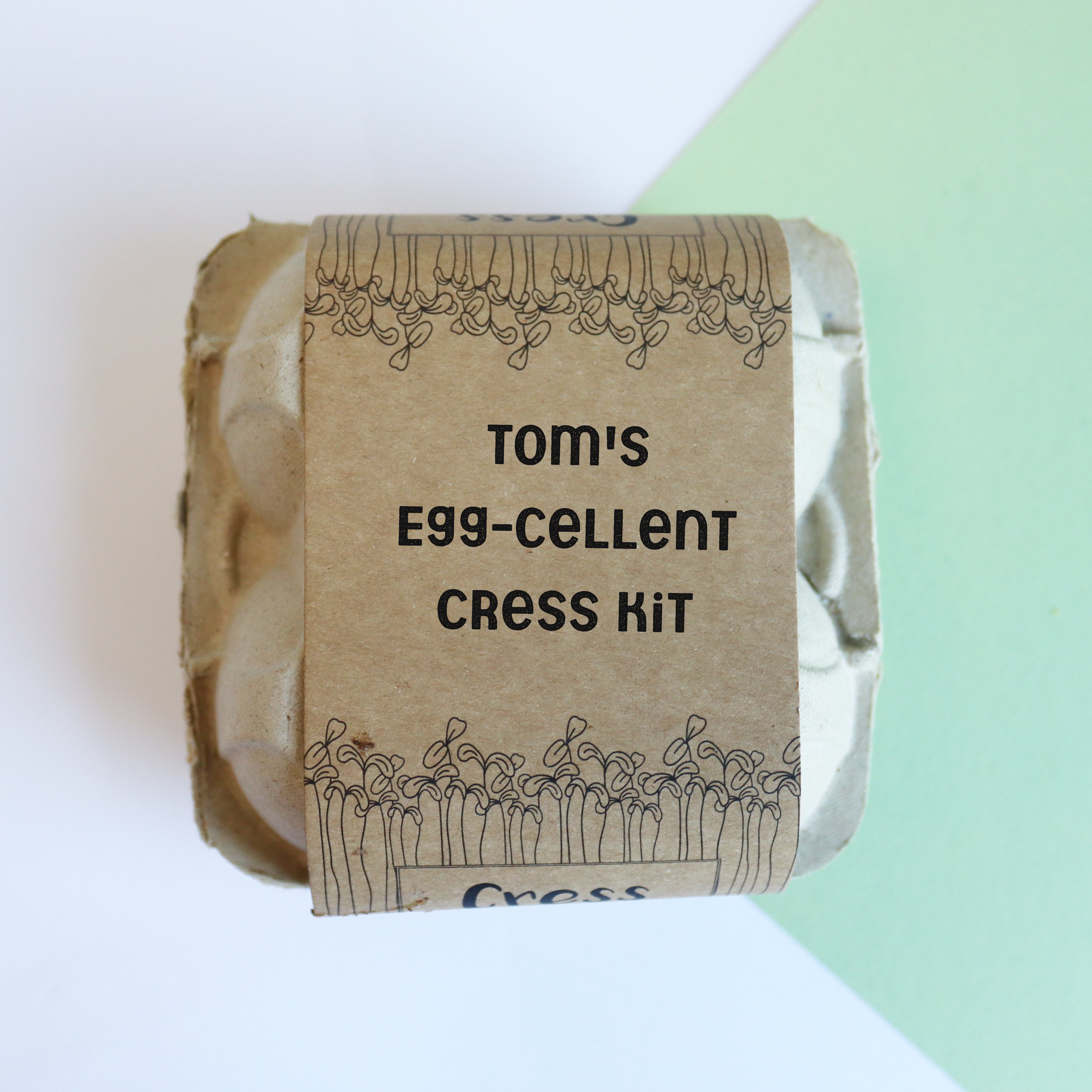 Personalised Grow Your Own Cress Easter Kit