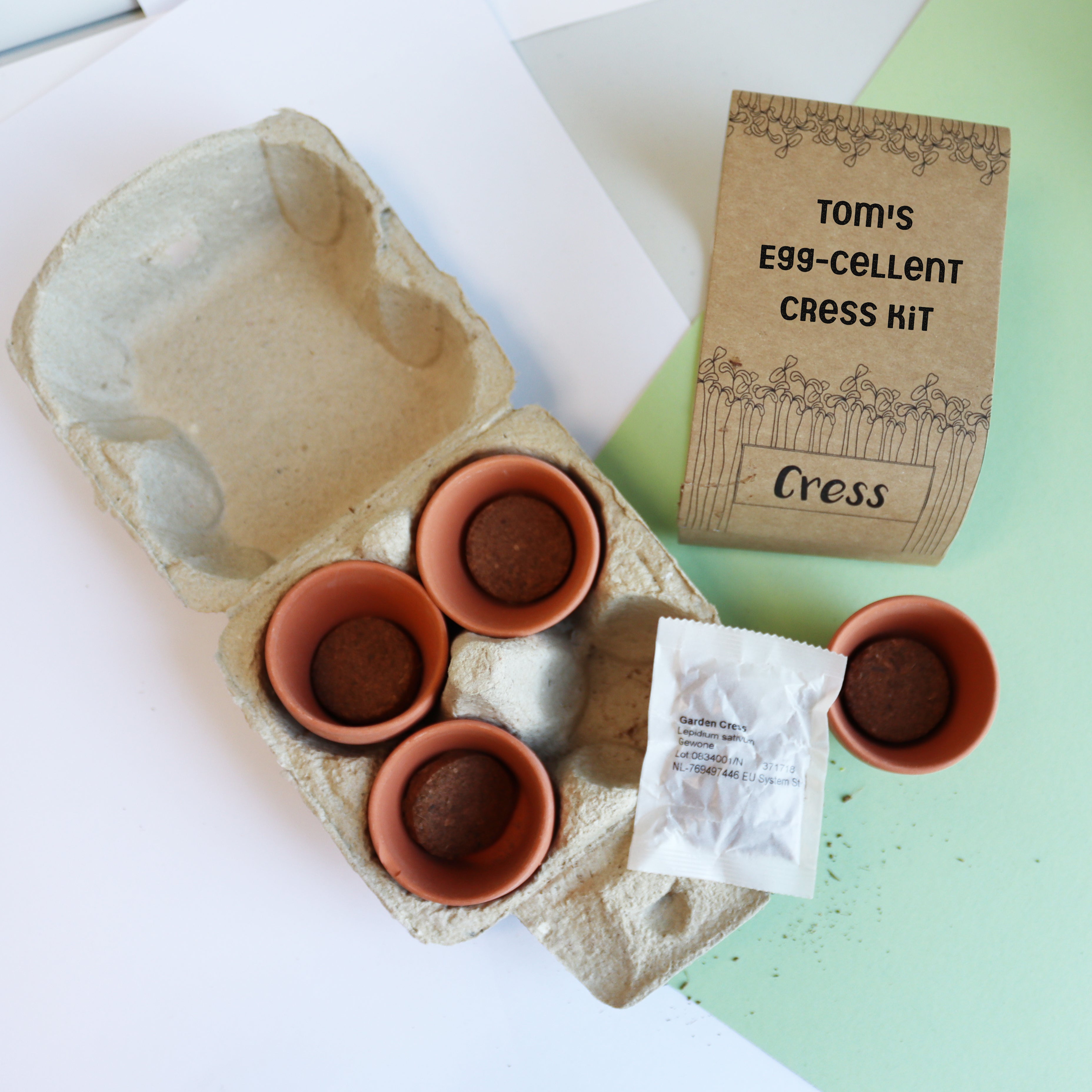 Personalised Grow Your Own Cress Easter Kit