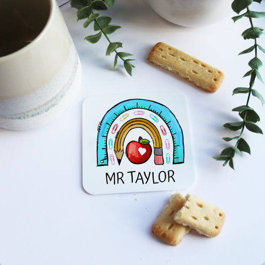 Thank You Teacher Personalised Coaster Gift