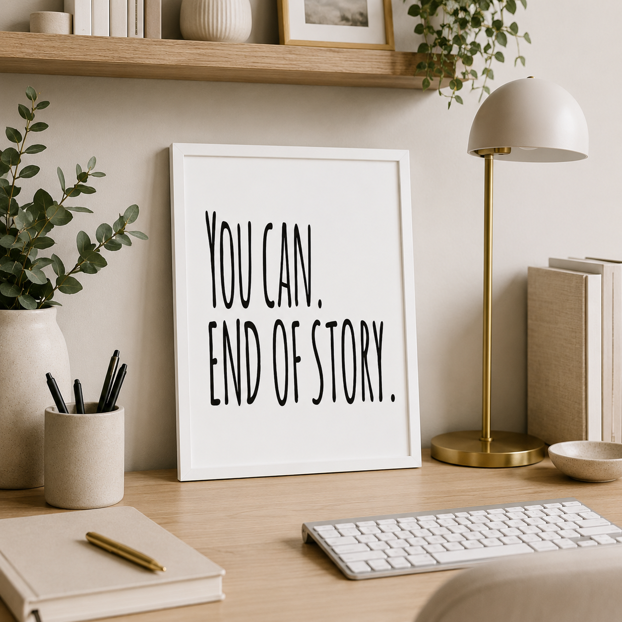 You Can End Of Story Motivational Print