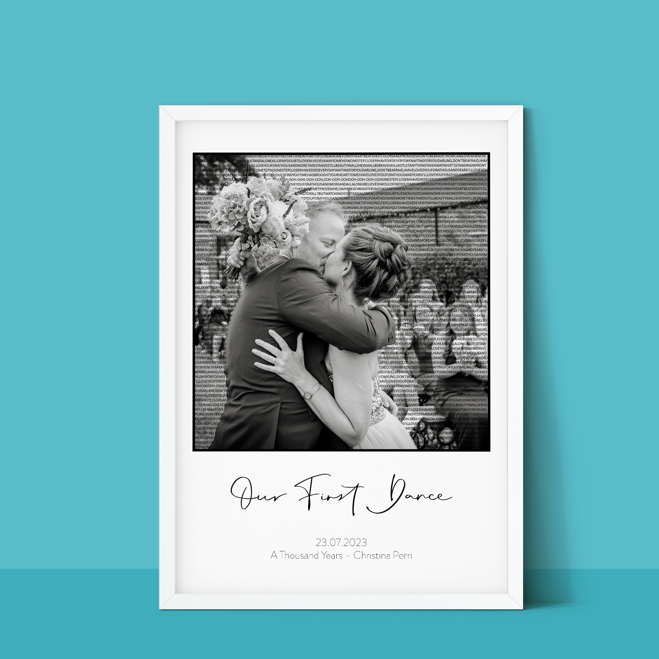 Personalised First Anniversary Wedding Print