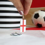 Football & Flag England Earring Set