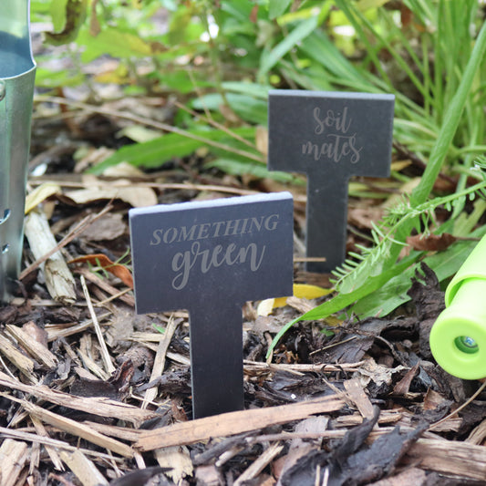 Funny Slate Plant Markers Set Of Six