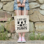 Funny Tote 'I just wet my plants'
