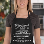 Gingerbread Recipe Christmas Apron