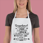 Gingerbread Recipe Christmas Apron