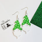 Christmas Star Hat Gnome Gonk Earrings