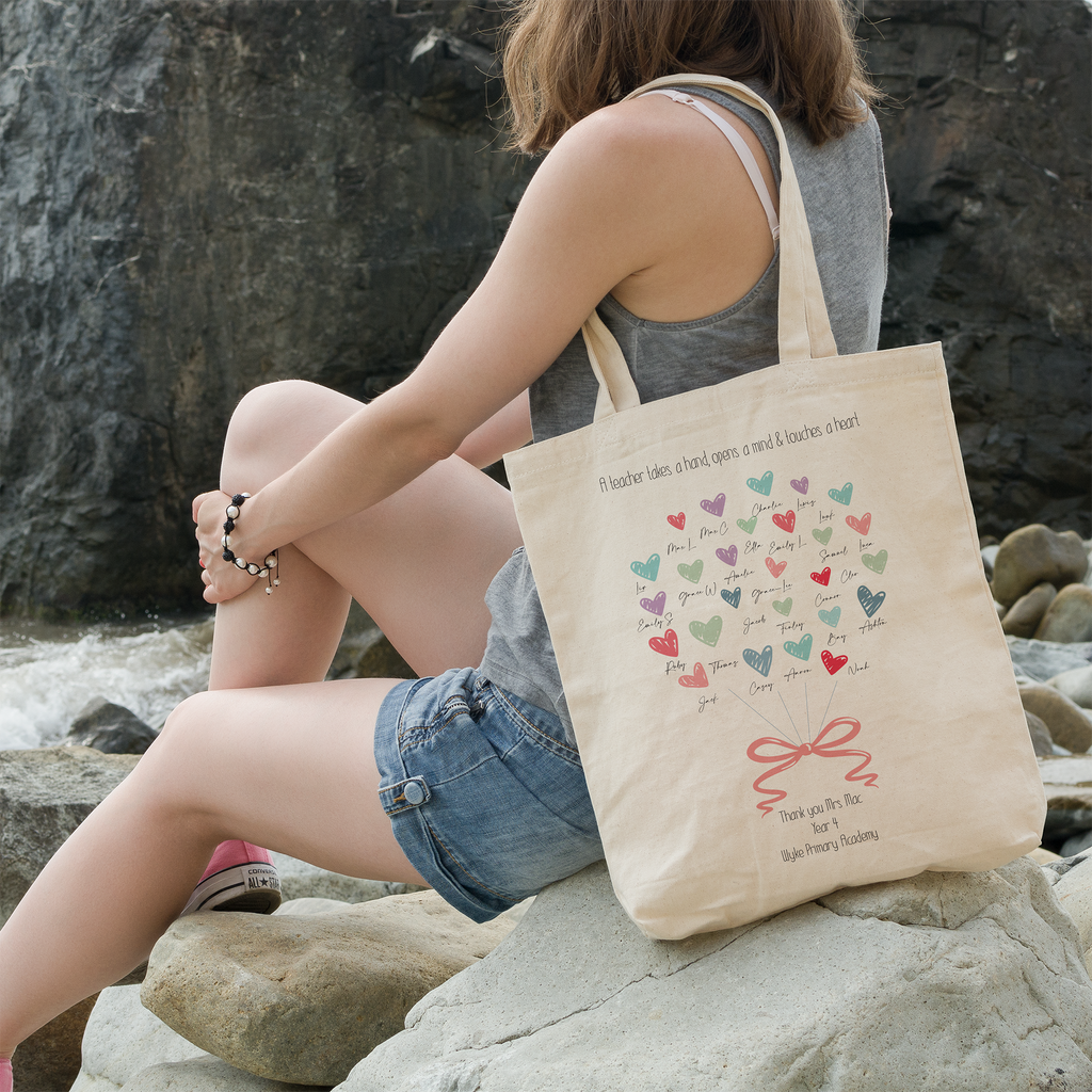 Personalised Teacher Tote Gift Bag