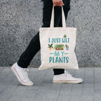 Funny 'I just wet my plants' Tote Bag