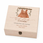 Personalised Watercolour Bear Baby Gift Box
