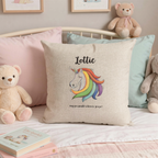 Personalised Sparkle Unicorn Cushion