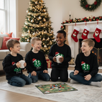 Personalised Children's Dinosaur Christmas Jumper