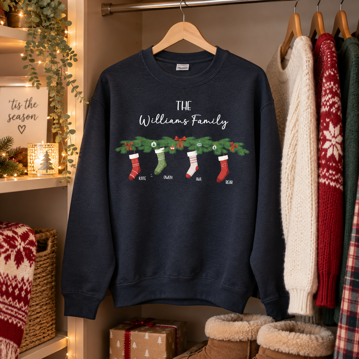 Personalised Family Christmas Jumper