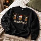 Black Reinbeers Beer Christmas Jumper
