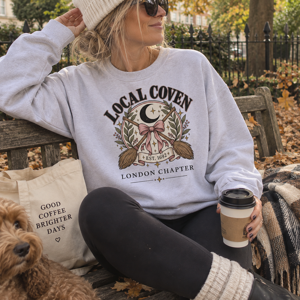 Personalised Local Coven Witchy Sweatshirt